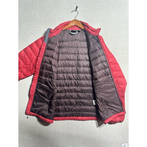 Mountain Hardwear Alphine Puffer Jacket Down Quilted Coat Mens Medium Red Zip - Picture 7 of 12